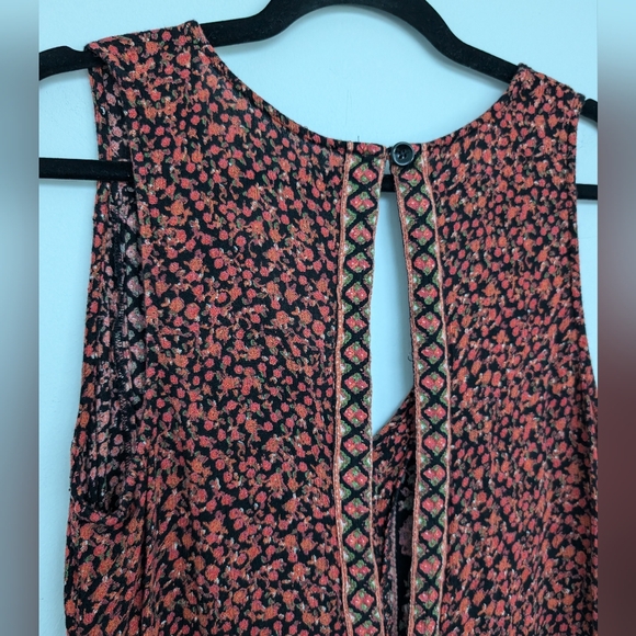 Free People Bohemian Country Sleveless Culotte Jumpsuit Sz M - Picture 12 of 15